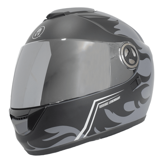 CASCO IMMORTALE CHIAMA VISOR SILVER NEGRO | SKU: IMCHIAMBLKVS-#