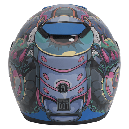 CASCO IMMORTALE DRAGO VISOR SMOKE MULTI | SKU: IMDRAGPURPVS-#