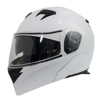 CASCO ABATIBLE IMMORTALE 3300 ENS BLANCO BRILLANTE (LISO) CERTIFICACIÓN DOT | IM3300BMMSM-#