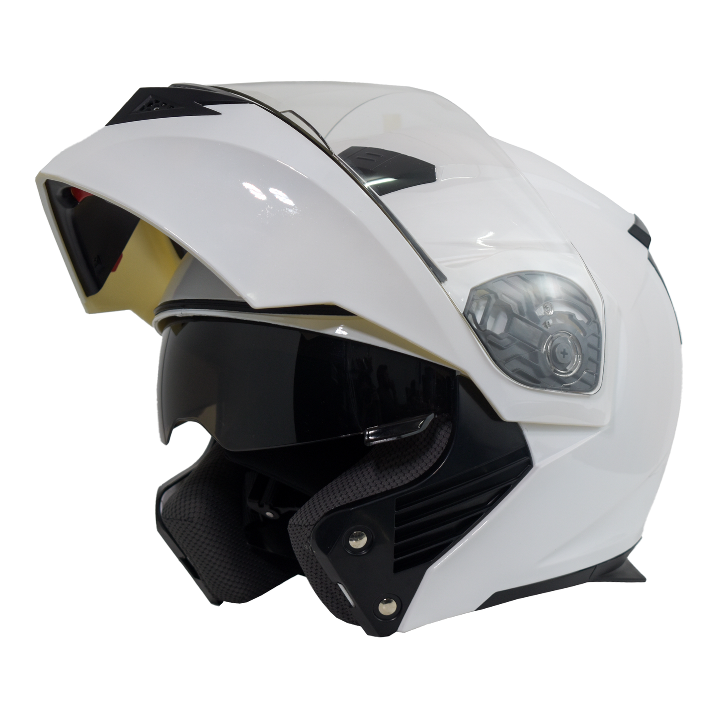 CASCO ABATIBLE IMMORTALE 3300 ENS BLANCO BRILLANTE (LISO) CERTIFICACIÓN DOT | IM3300BMMSM-#