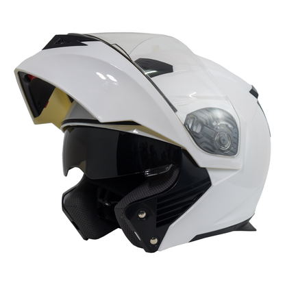 CASCO ABATIBLE IMMORTALE 3300 ENS BLANCO BRILLANTE (LISO) CERTIFICACIÓN DOT | IM3300BMMSM-#