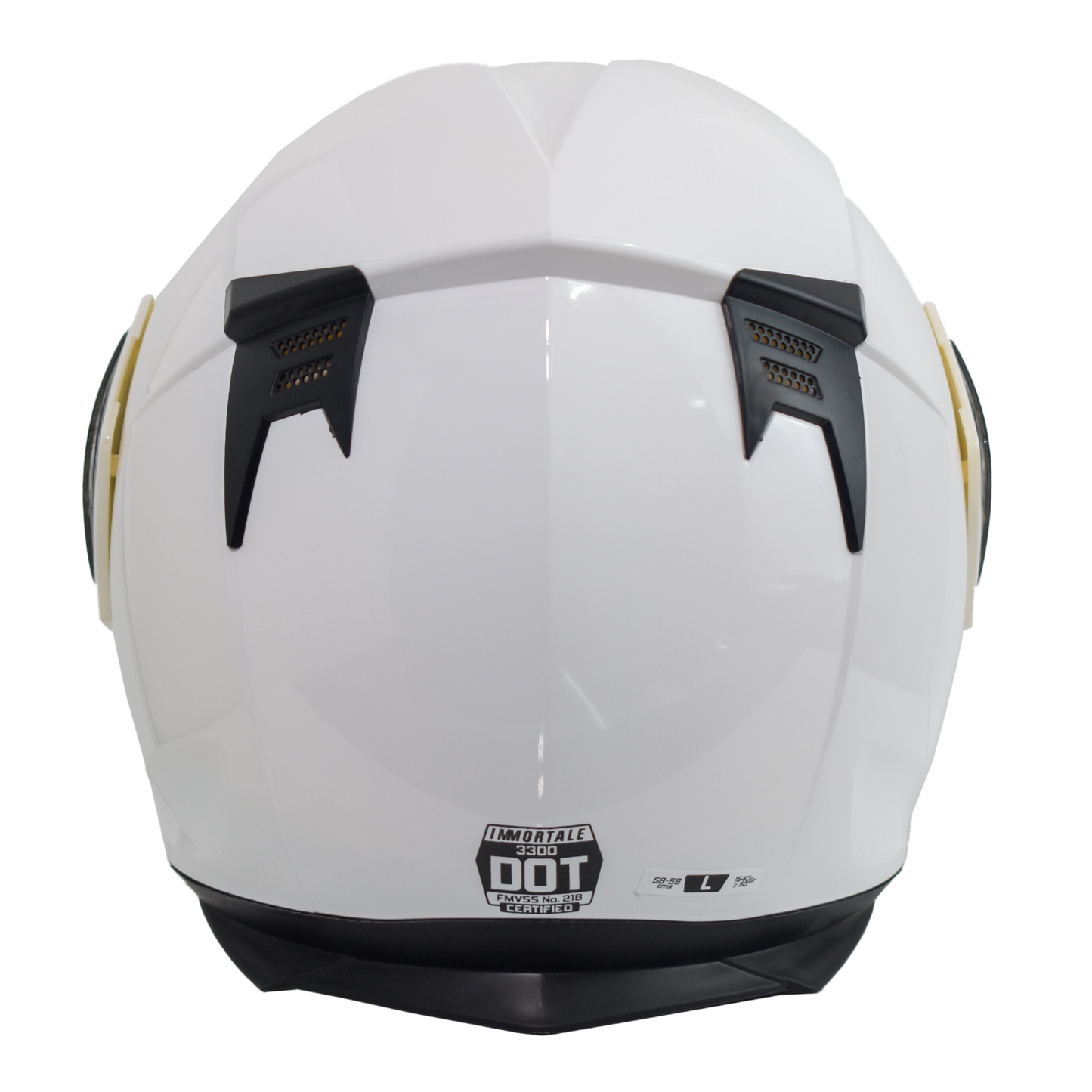 CASCO ABATIBLE IMMORTALE 3300 ENS BLANCO BRILLANTE (LISO) CERTIFICACIÓN DOT | IM3300BMMSM-#
